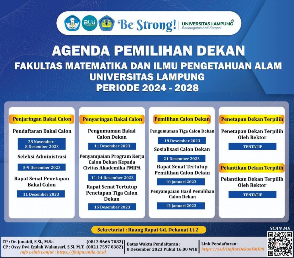 Penjaringan Bakal Calon Dekan FMIPA Unila