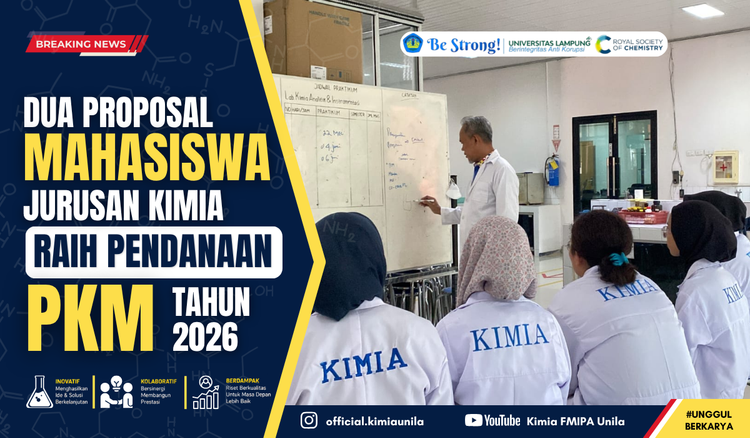 Gambar berita: Dua Proposal Mahasiswa Jurusan Kimia Raih Pendanaan PKM Tahun 2026
