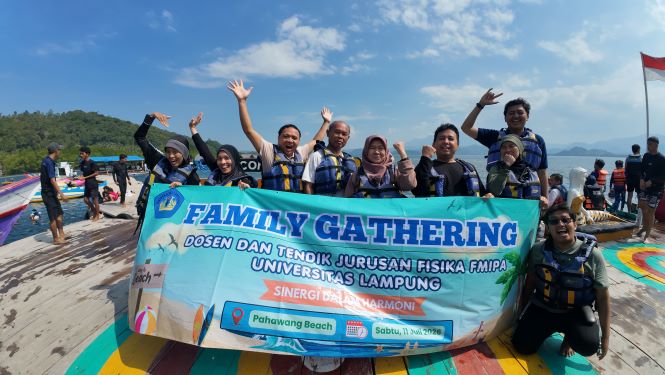 Trip to Pahawang Pererat Solidaritas Dosen dan Tenaga Kependidikan Jurusan Fisika FMIPA Universitas Lampung